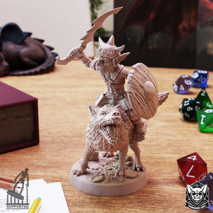 Goblin Reiter - Dungeon Dog