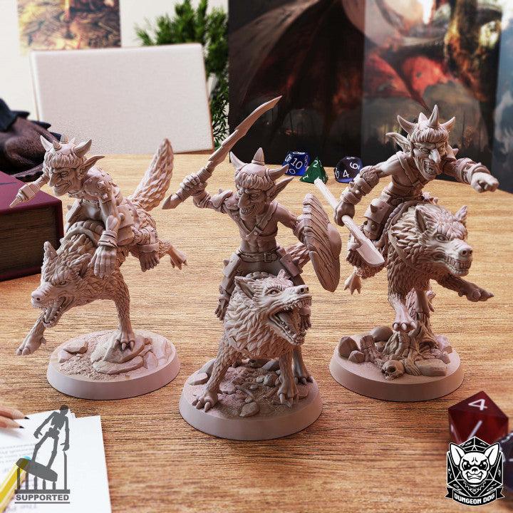 Goblin Reiter - Dungeon Dog