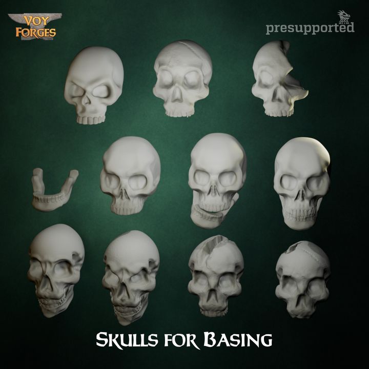 Skulls for Basing - Basing Bits - Voy Forges