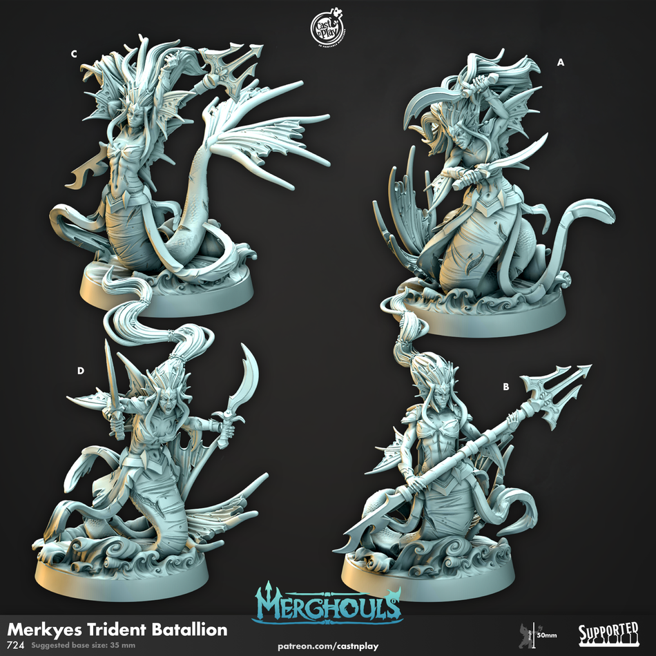 Merkyes Trident Batallion - Merghouls - Cast n Play