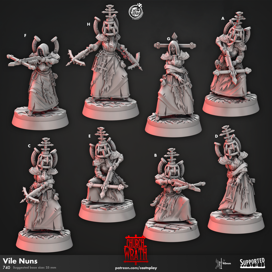 Vile Nuns - Church Wrath - Cast n Play
