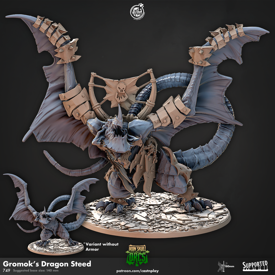 Gromoks Dragon Steed - Iron Skull Orcs - Cast n Play