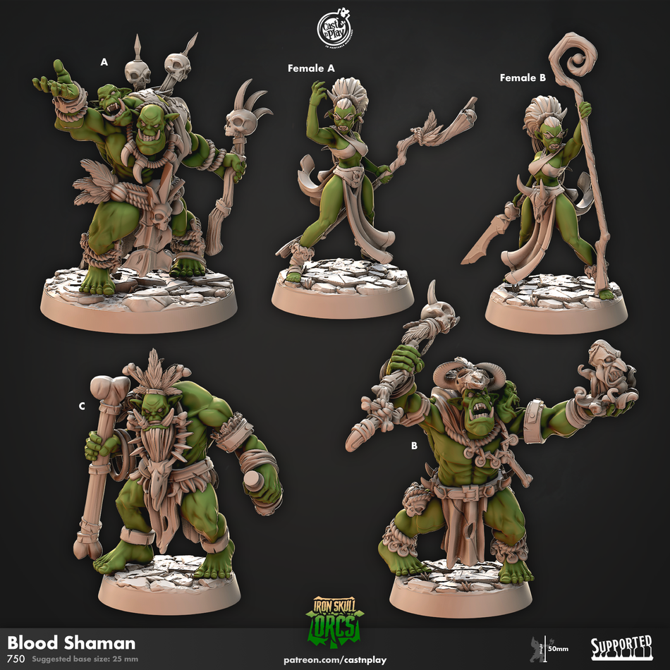 Blood Shaman - Iron Skull Orcs - Cast n Play