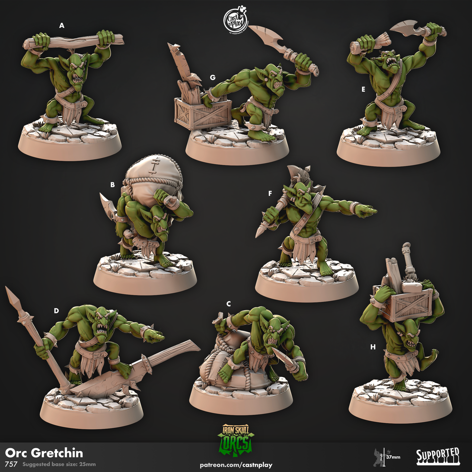 Gobs Gretchins - Iron Skull Orcs - Cast n Play