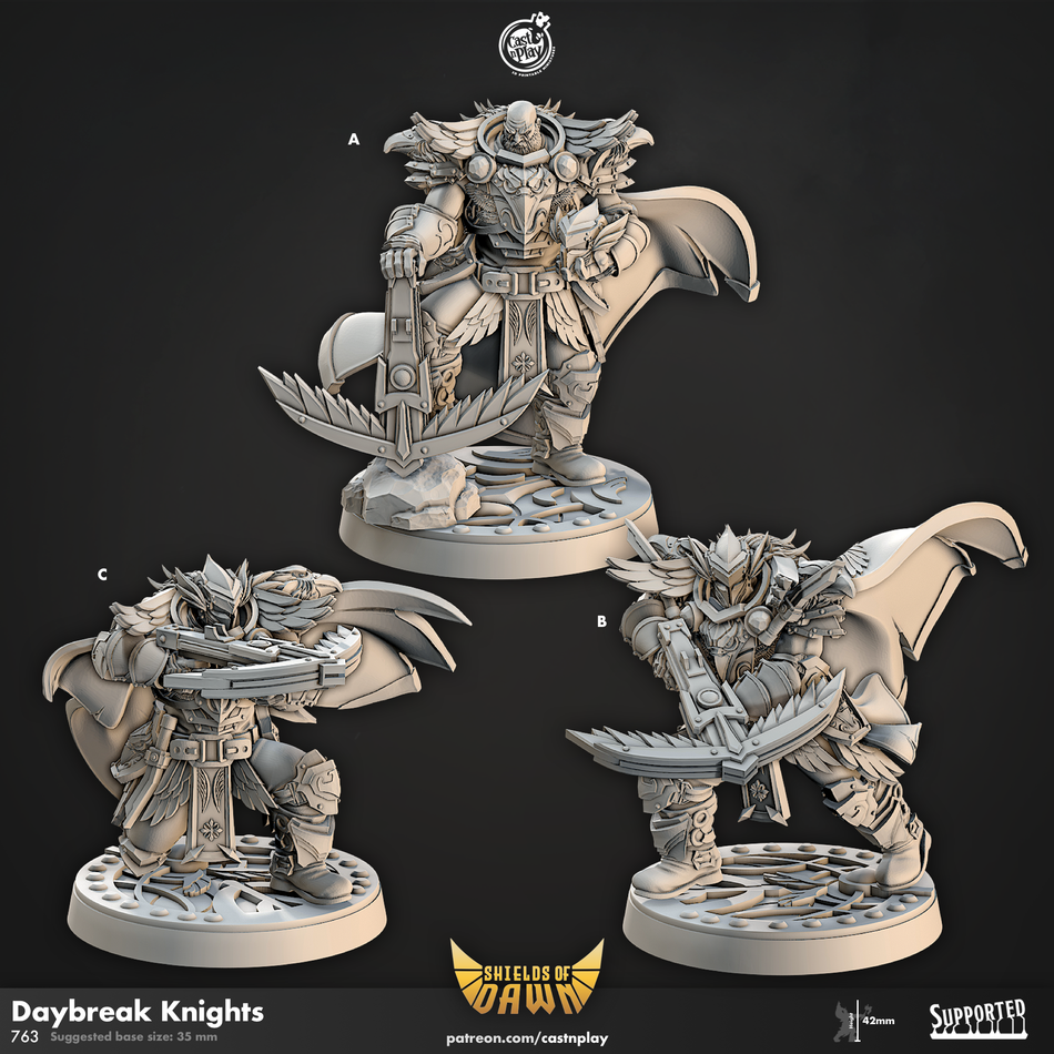 Daybreak Knights - Shields of Dawn - Cast n Play