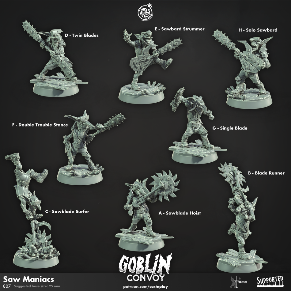 Saw Maniacs - Goblin Convoy - Cast n Play