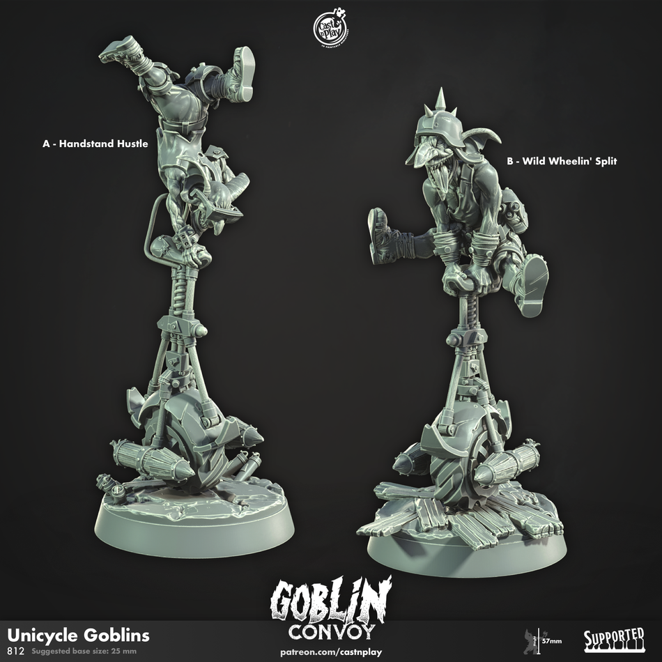 Unicycle Goblins - Goblin Convoy - Cast n Play
