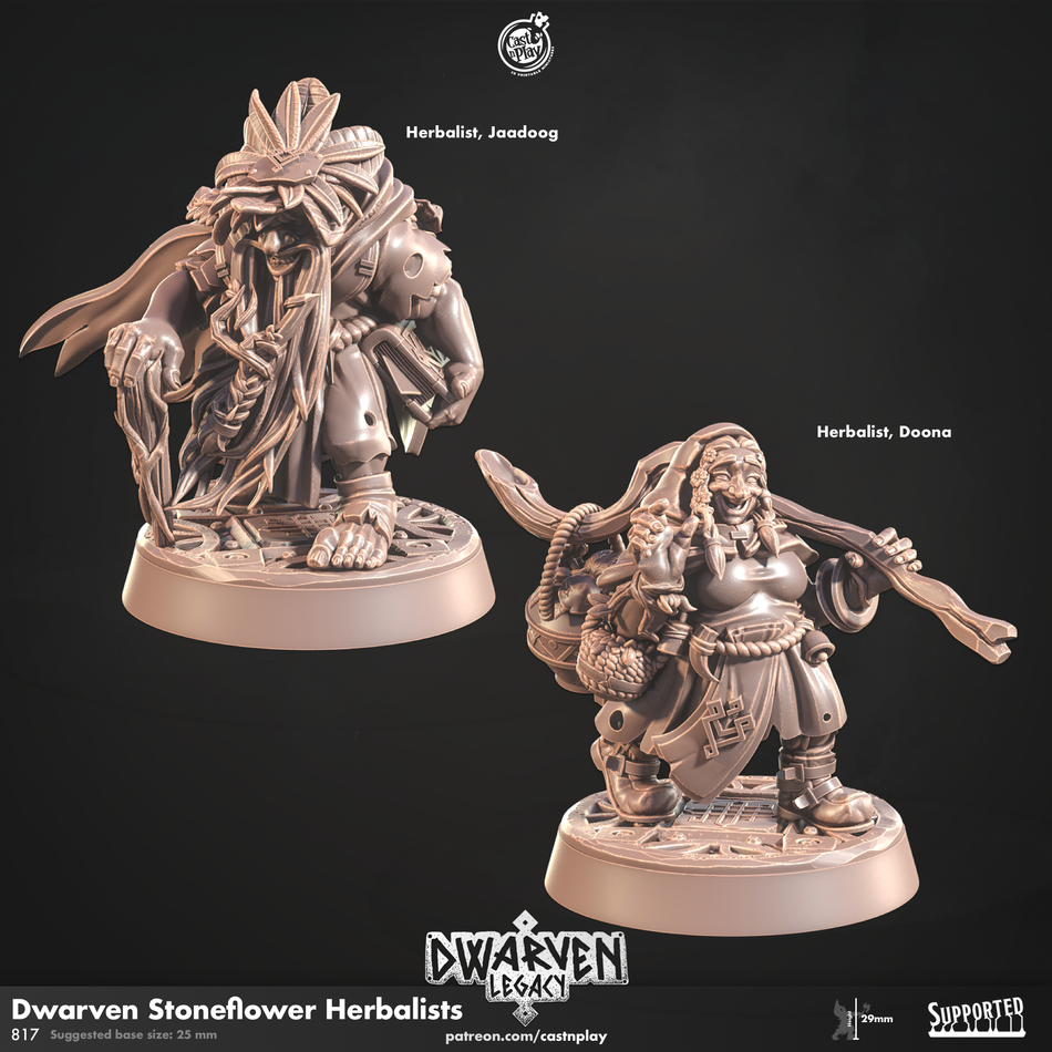 Dwarven Stoneflower Herbalist - Dwarven Legacy - Cast n Play