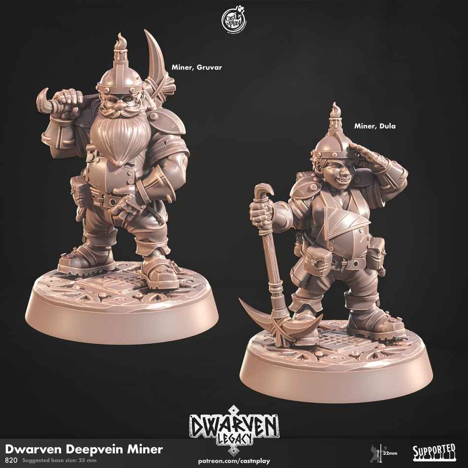 Dwarven Deepvein Miner - Dwarven Legacy - Cast n Play