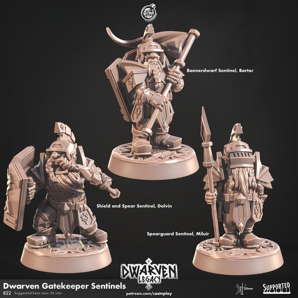 Dwarven Gatekeeper Sentinels - Dwarven Legacy - Cast n Play