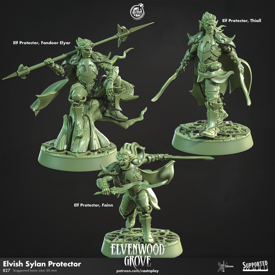 Elvish Sylan Protector - Elvenwood Grove - Cast n Play