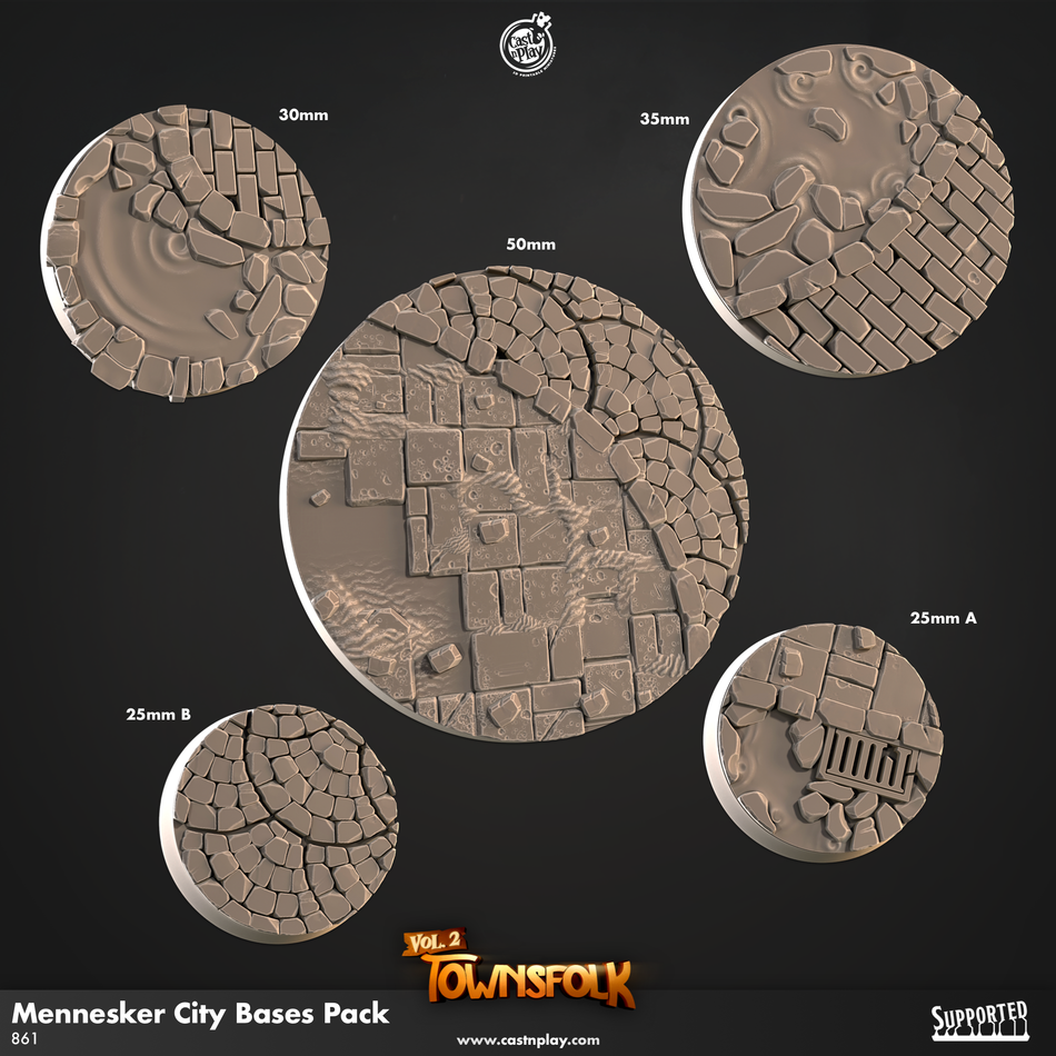 Mennesker City Bases - Townsfolk 2 - Cast n Play