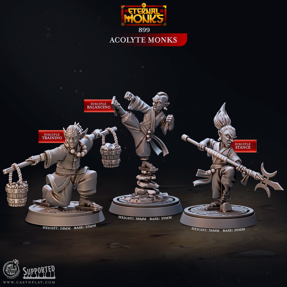 Acolyte Monks - Eternal Monks - Cast n Play