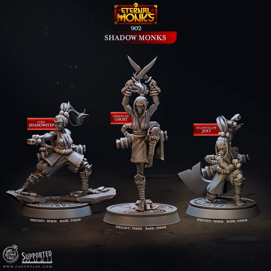 Shadow Monks - Eternal Monks - Cast n Play