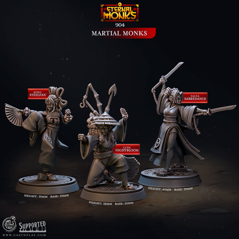 Martial Monks - Eternal Monks - Cast n Play