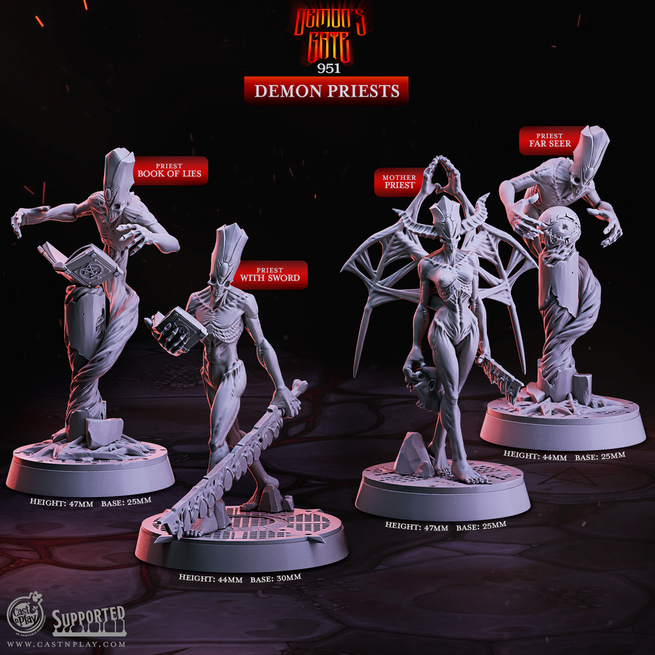 Demon Priests - Demons Gate - Cast n Play