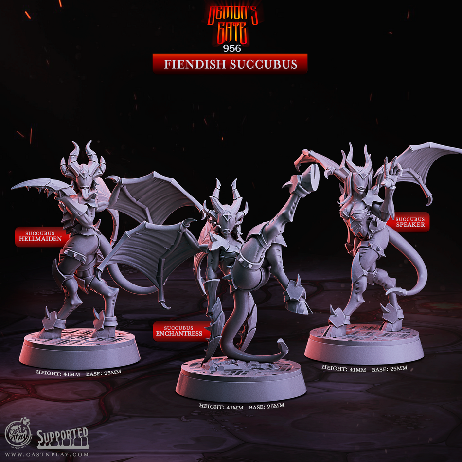 Fiendish Succubus - Demons Gate - Cast n Play