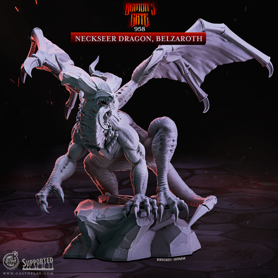 Neckseer Dragon, Belzaroth - Demons Gate - Cast n Play