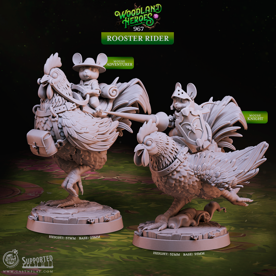 Rooster Rider - Woodland Heroes - Cast n Play