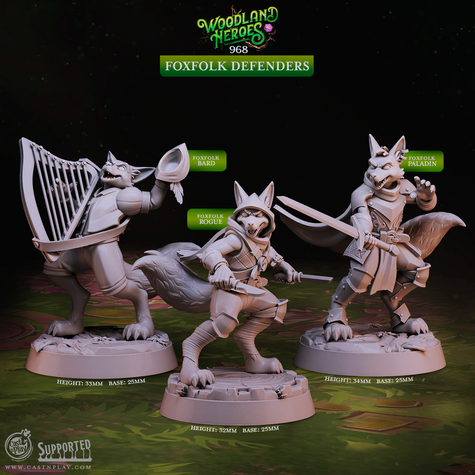 Foxfolk Defenders - Woodland Heroes - Cast n Play