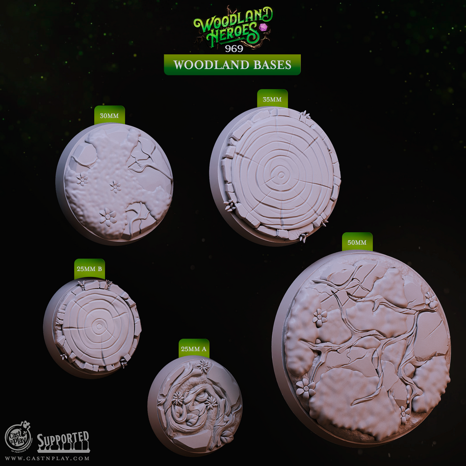 Woodland Bases - Woodland Heroes - Cast n Play