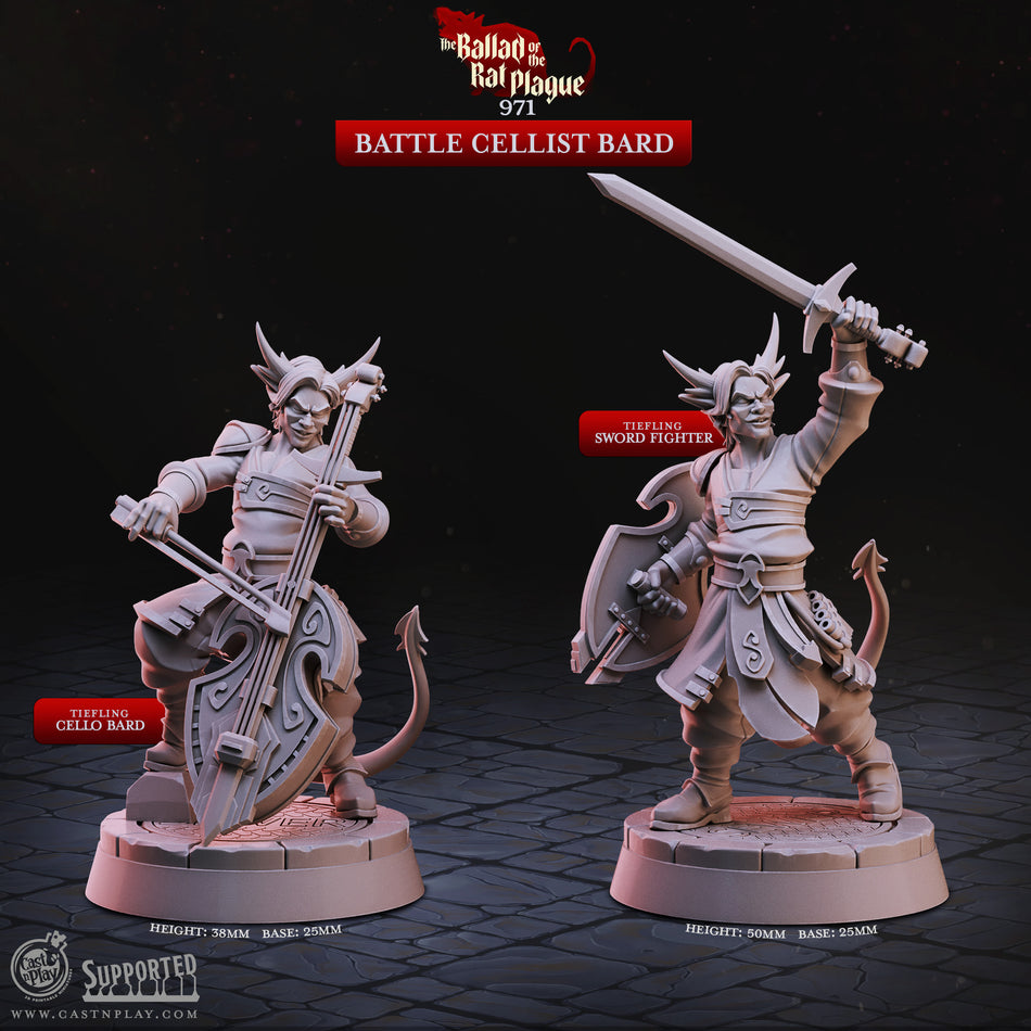 Battle Cellist Bard - The Ballad of the Rat Plague - Cast n Play