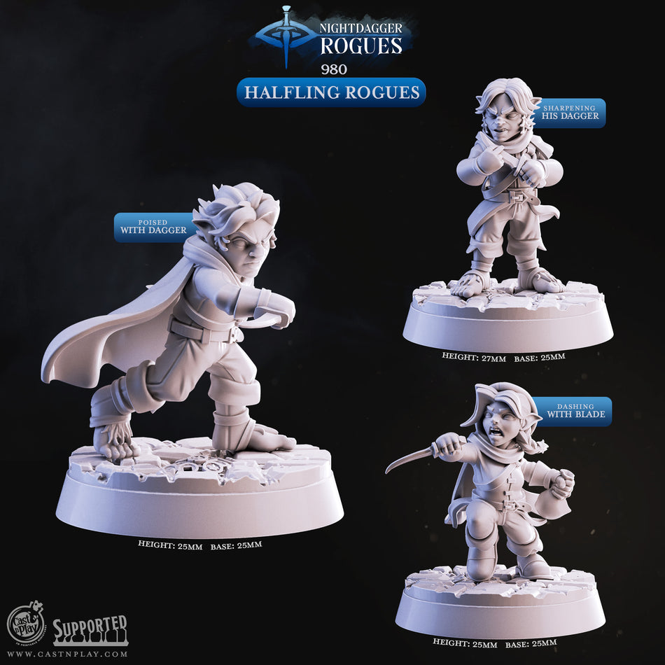 Halfling Rogues - Nightdagger Rogues - Cast n Play