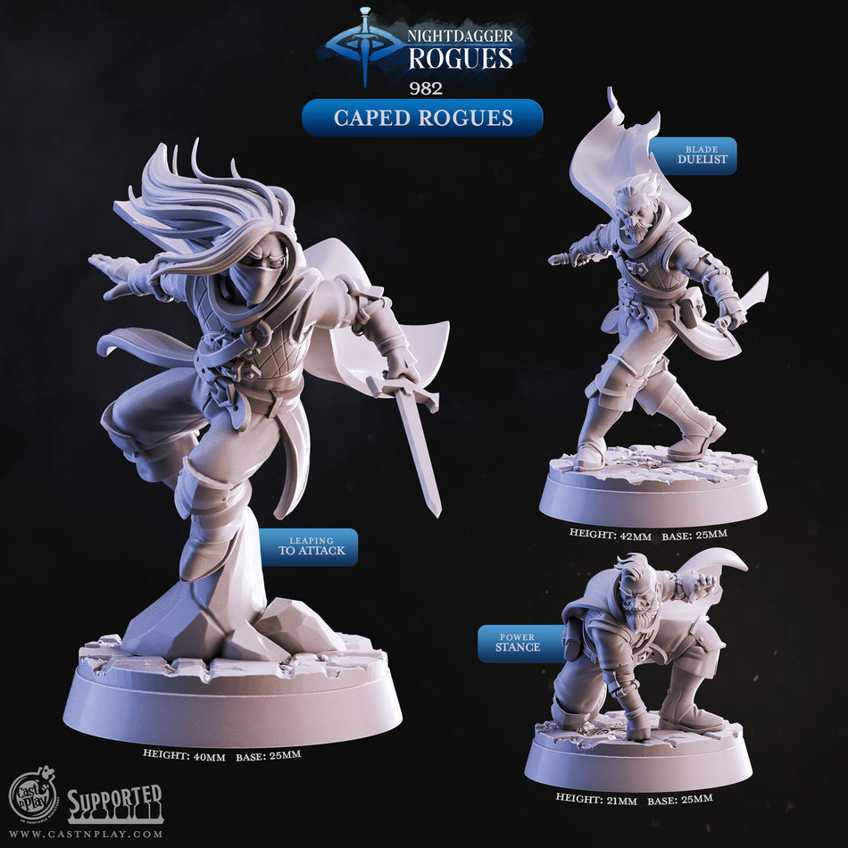 Caped Rogues - Nightdagger Rogues - Cast n Play