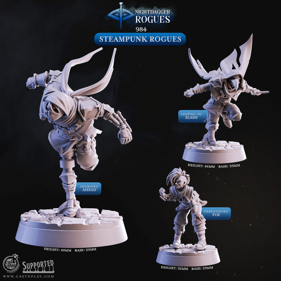 Steampunk Rogues - Nightdagger Rogues - Cast n Play