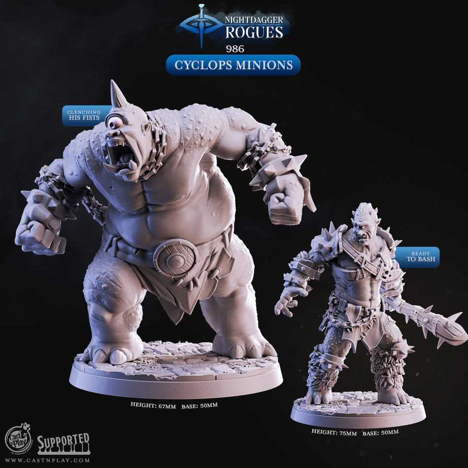 Cyclops Minions - Nightdagger Rogues - Cast n Play