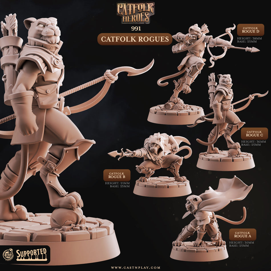 Catfolk Rogues - Catfolk Heroes - Cast n Play