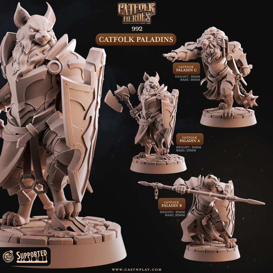 Catfolk Paladins - Catfolk Heroes - Cast n Play