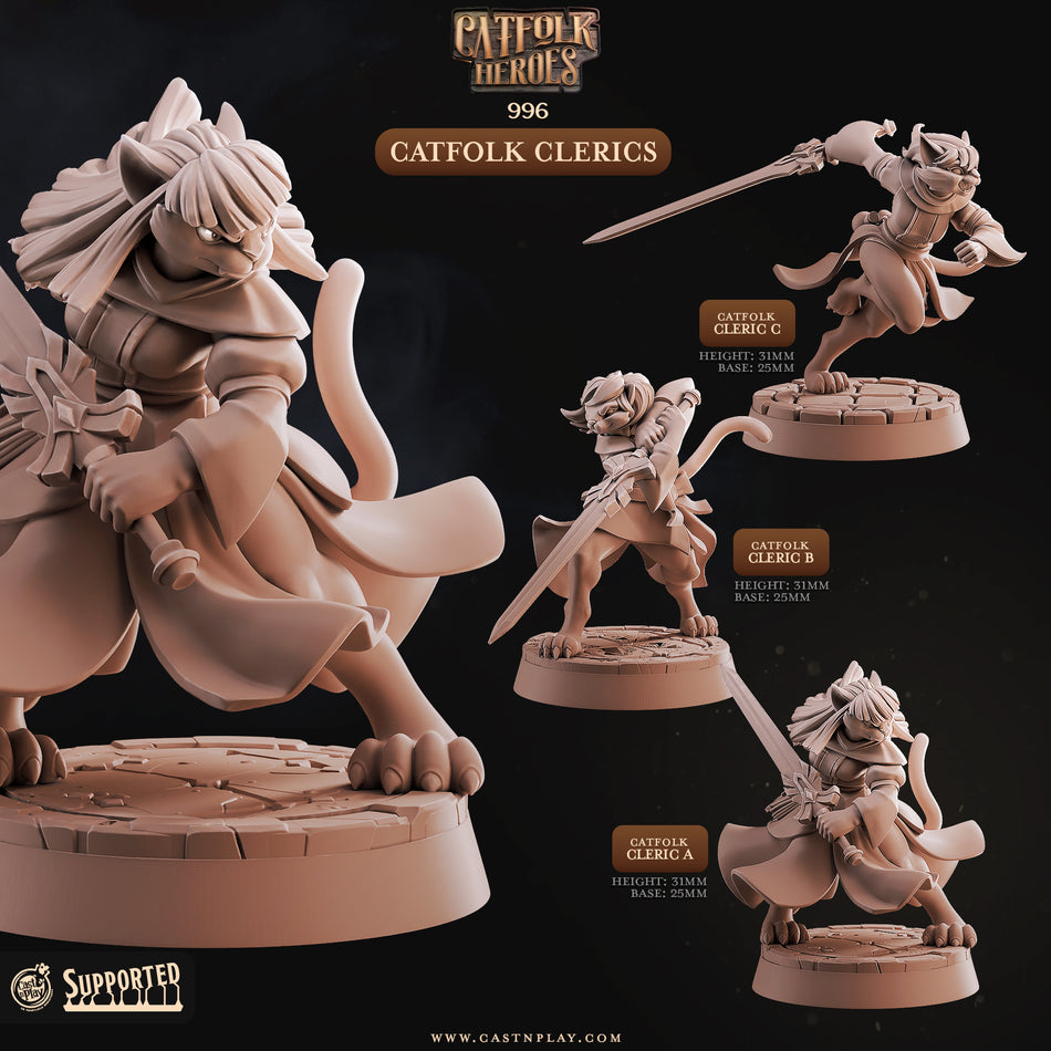 Catfolk Clerics - Catfolk Heroes - Cast n Play