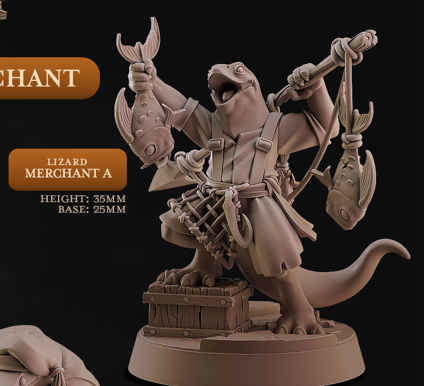 Lizard Merchant - Lizard Town - Cast n Play