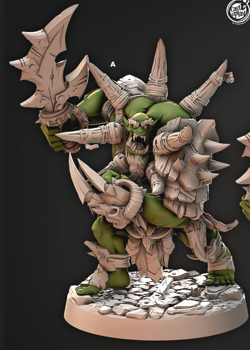 Gromok The War Tyrant - Iron Skull Orcs - Cast n Play