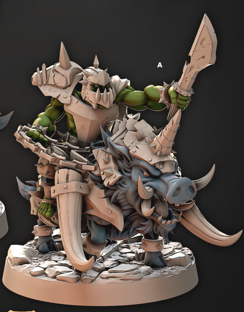 Ferox Hog Rider - Iron Skull Orcs - Cast n Play