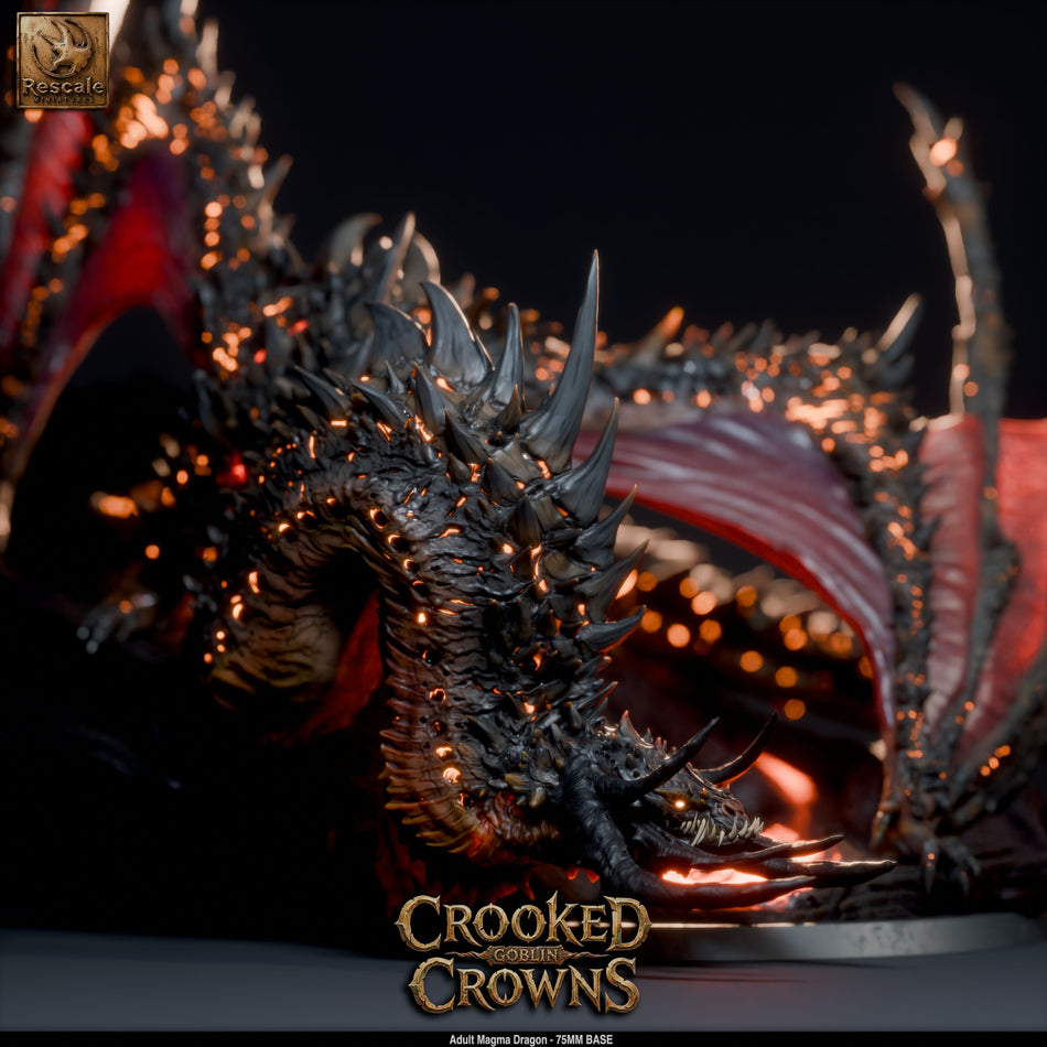 Magma Dragon - Crooked Crowns - Rescale Miniatures