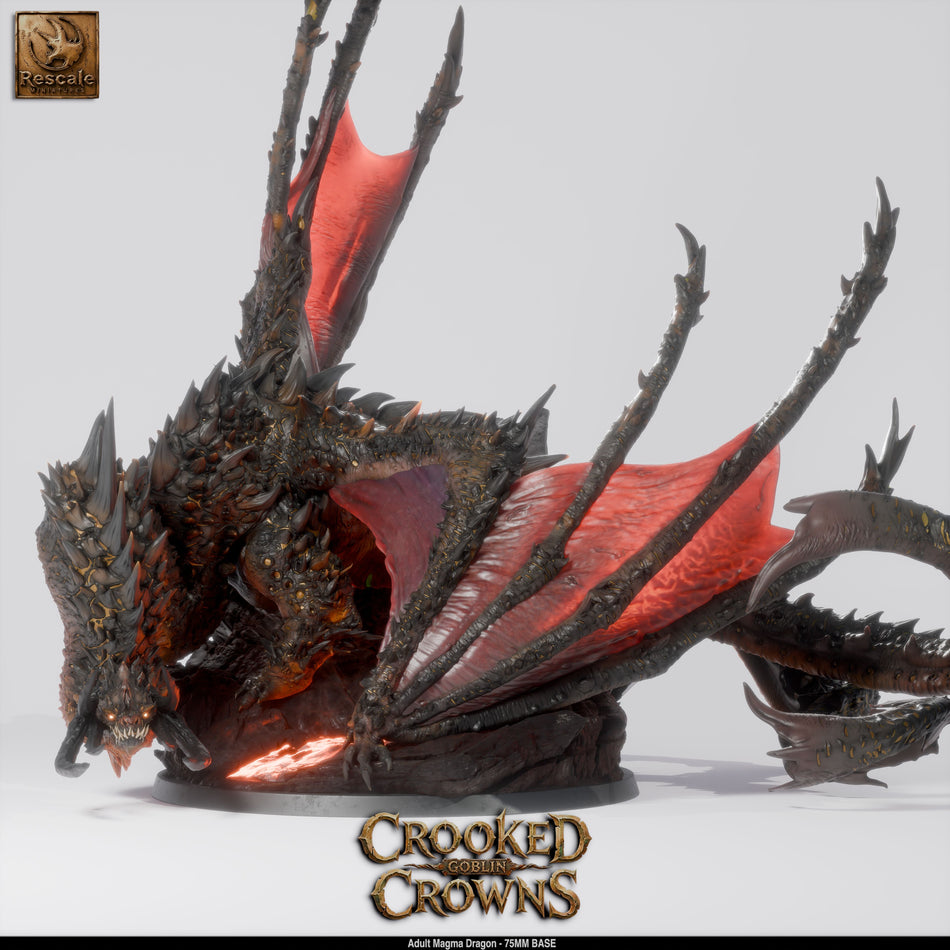 Magma Dragon - Crooked Crowns - Rescale Miniatures