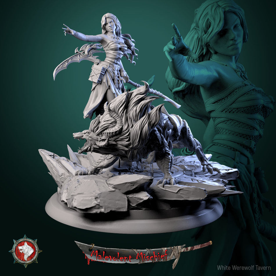 Alberta the Soulflayer & Diorama - aus der Reihe Malevolent Mischief von White Werewolf Tavern