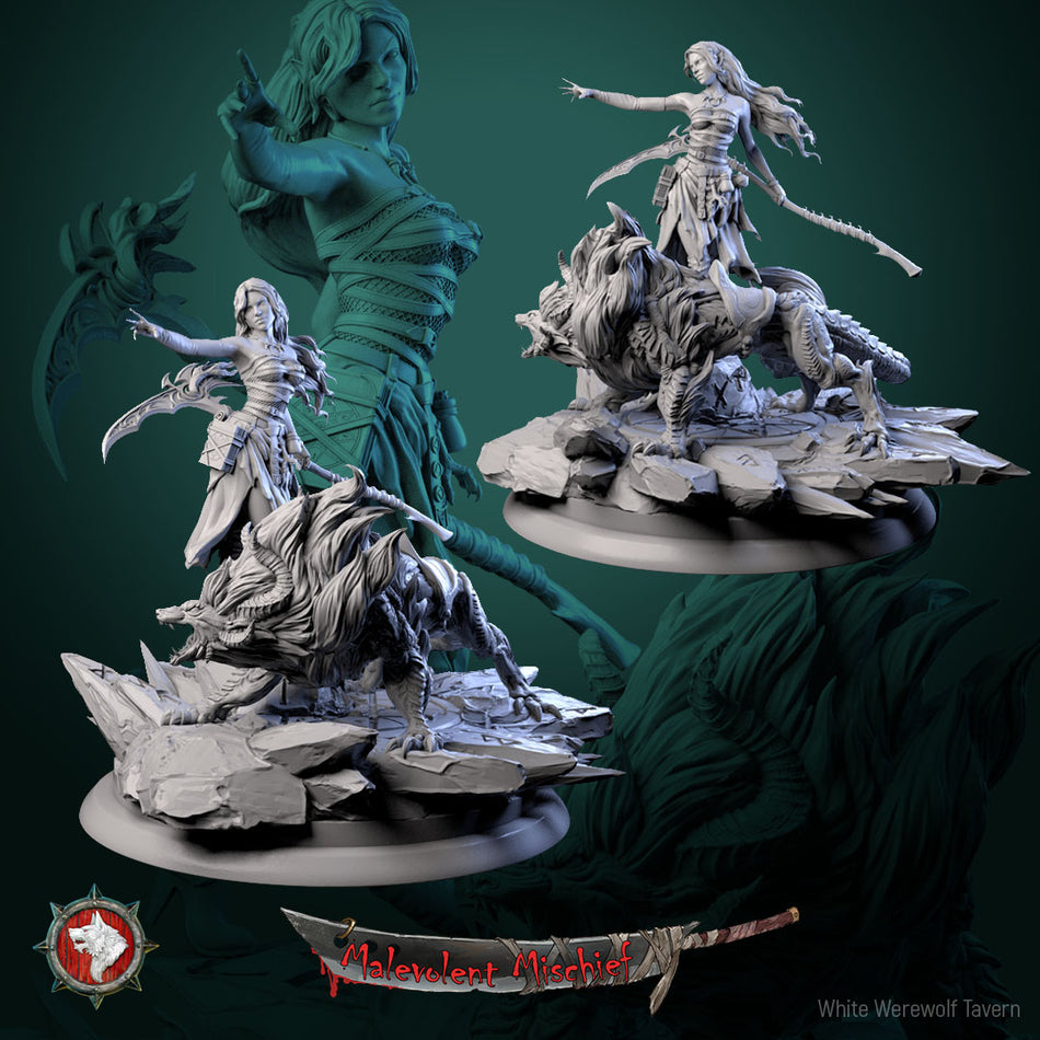 Alberta the Soulflayer & Diorama - aus der Reihe Malevolent Mischief von White Werewolf Tavern
