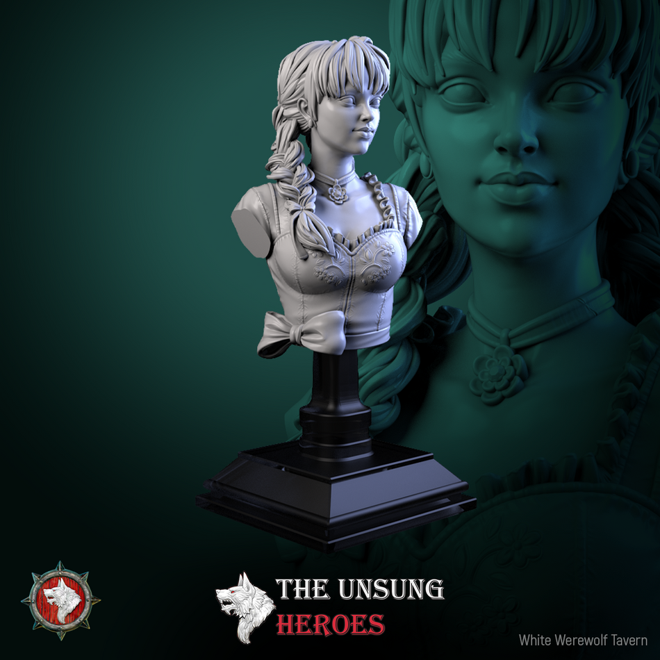 Alehouse Maids Bust mit Base - aus der Reihe The Unsung Heroes - White Werewolf Tavern