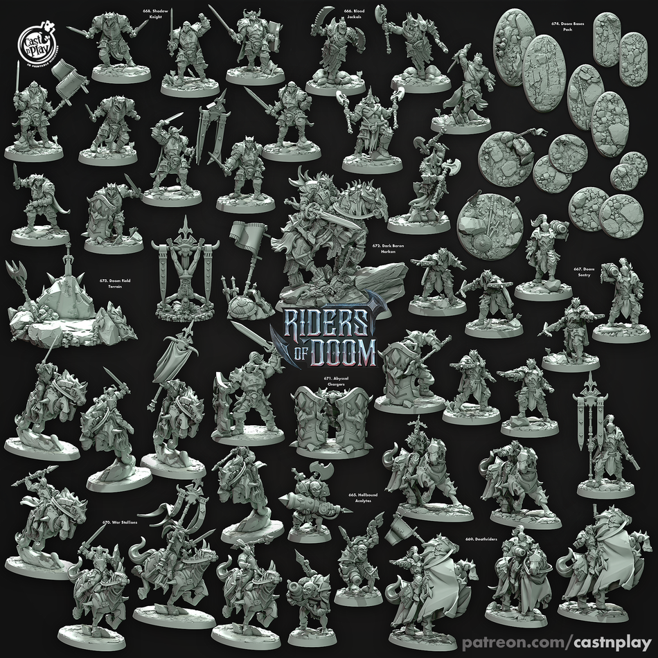 Dark Baron Harkon - Riders of Doom - Cast n Play