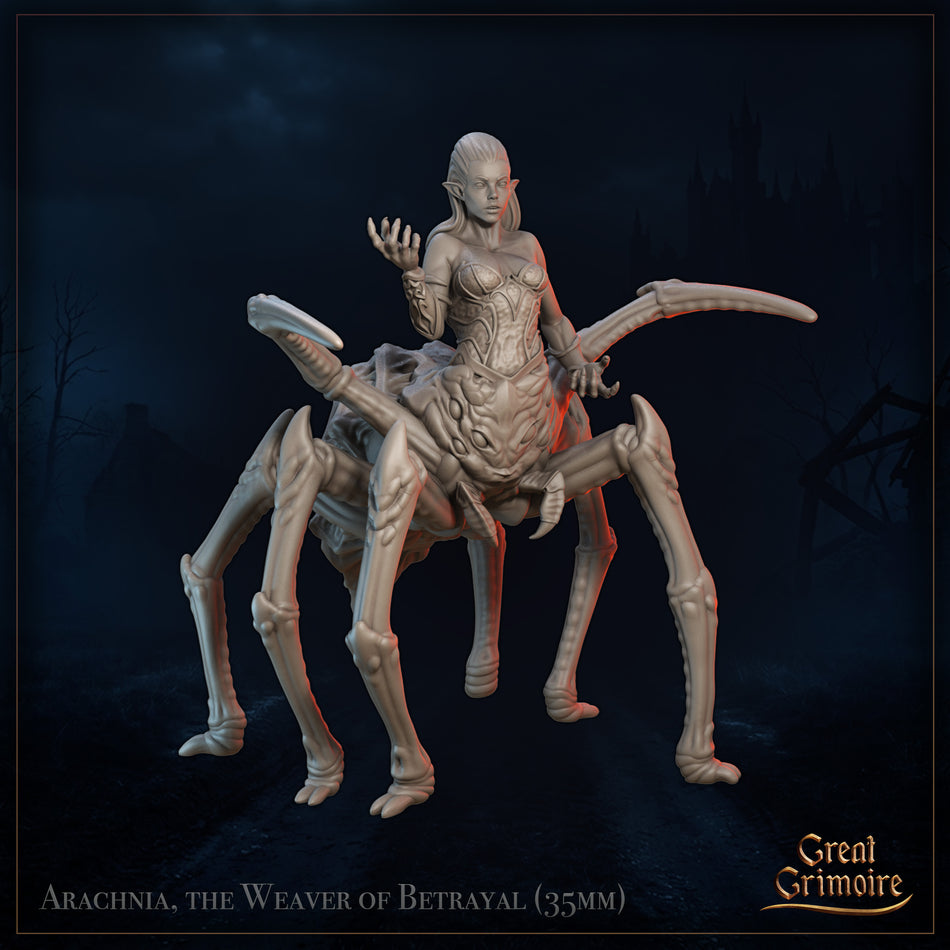 Arachnia, the Weaver of Betrayal - The Bloom of Ruin - Great Grimoire