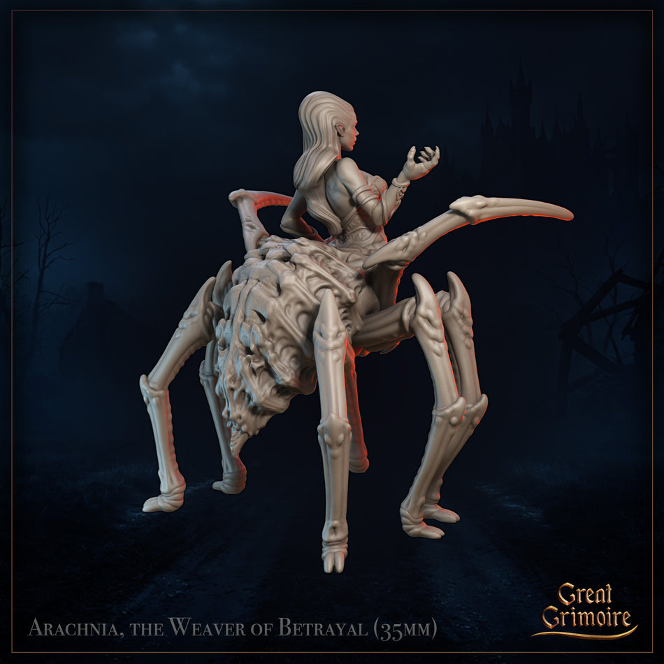 Arachnia, the Weaver of Betrayal - The Bloom of Ruin - Great Grimoire