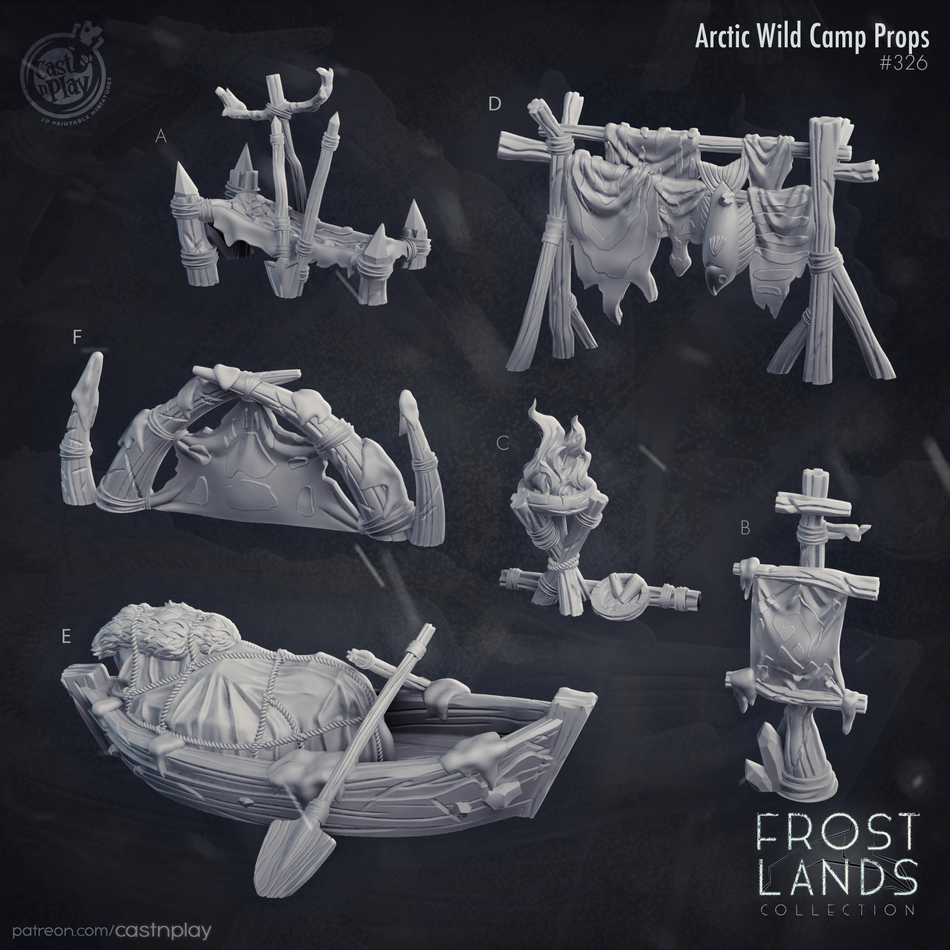 Arctic Wild Camp Props - Frost Lands - Cast n Play