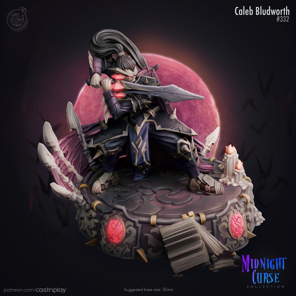 Caleb Bludworth - Midnight Curse - Cast n Play