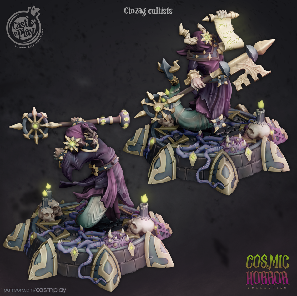 Ctozag Cultist - Cosmic Horror - Cast n Play