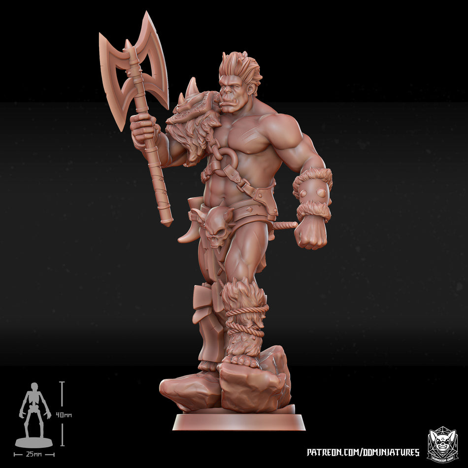 Barbarian Halborc - Dungeon Dog