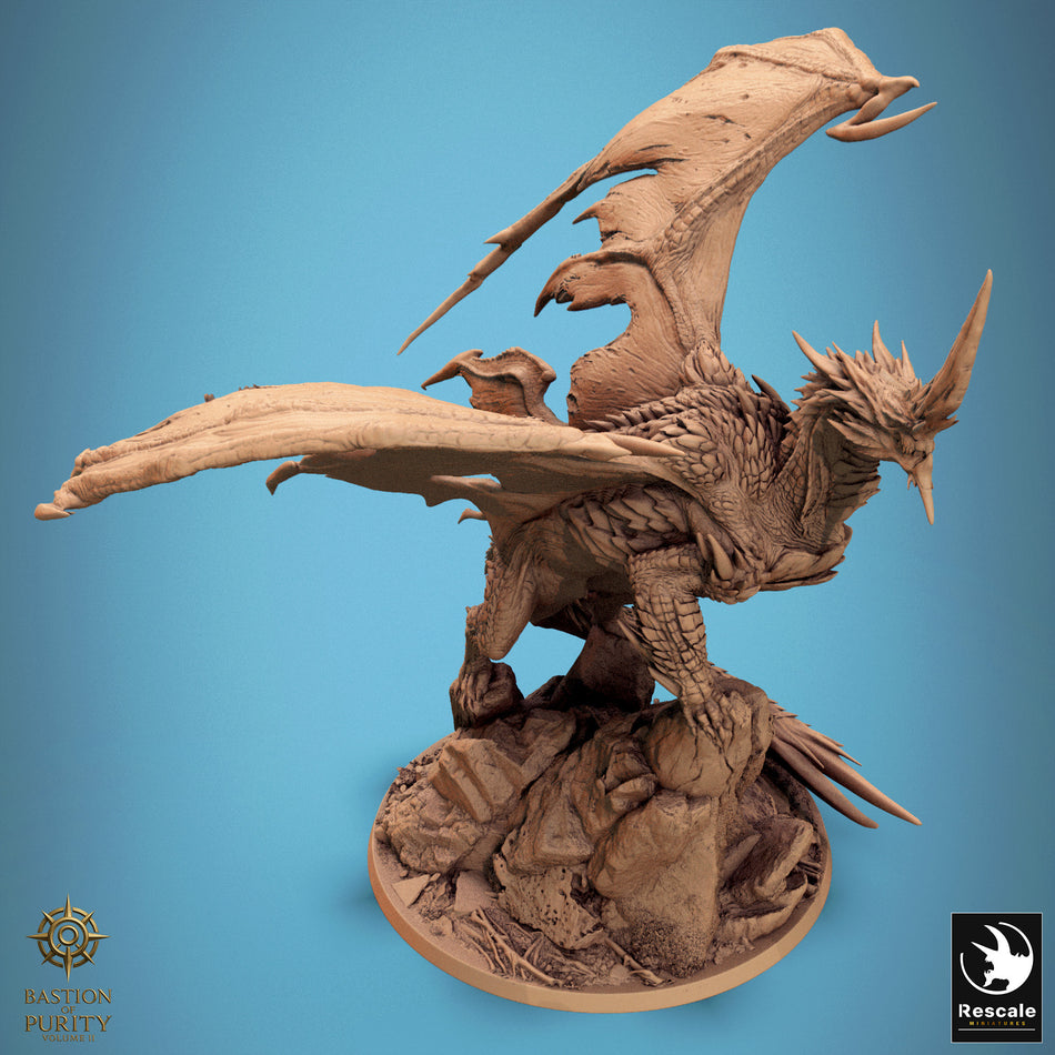 Chromatic Blue Dragon - Bastion of Purity II - Rescale Miniatures