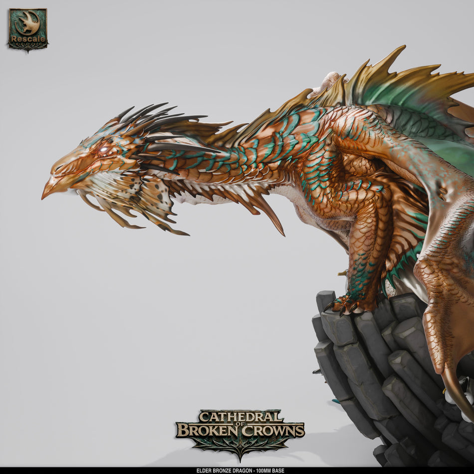 Elder Bronze Dragon - Cathedral of Broken Crowns - Rescale Miniatures